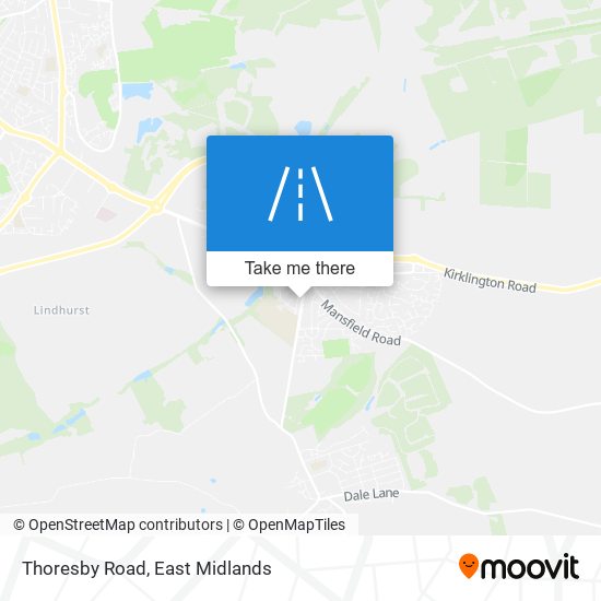 Thoresby Road map