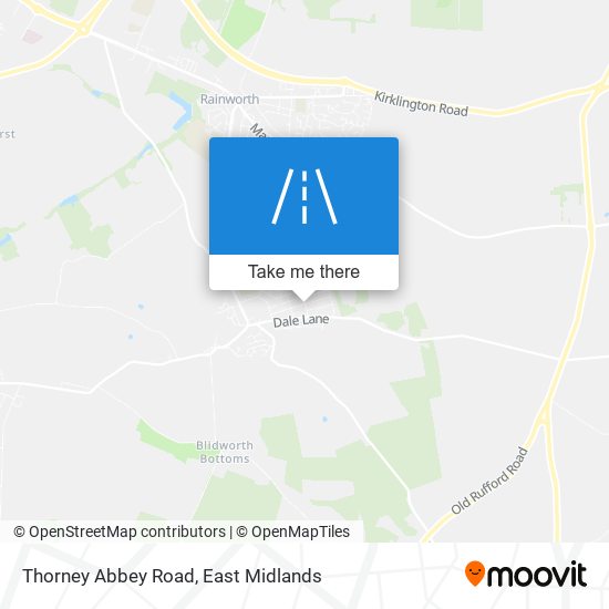 Thorney Abbey Road map