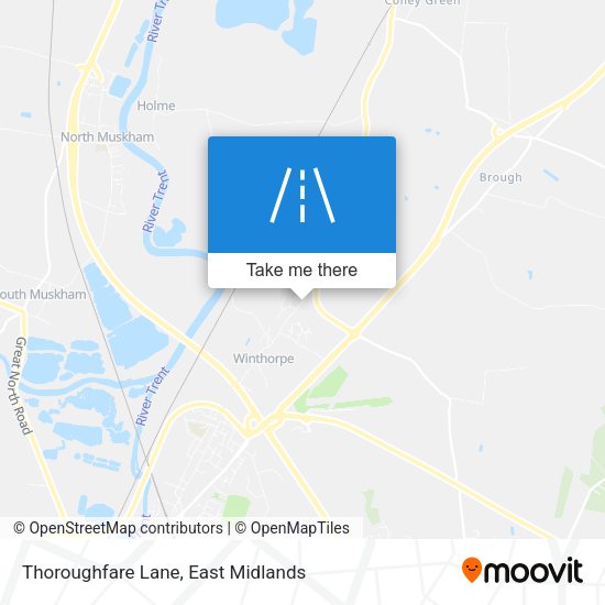 Thoroughfare Lane map