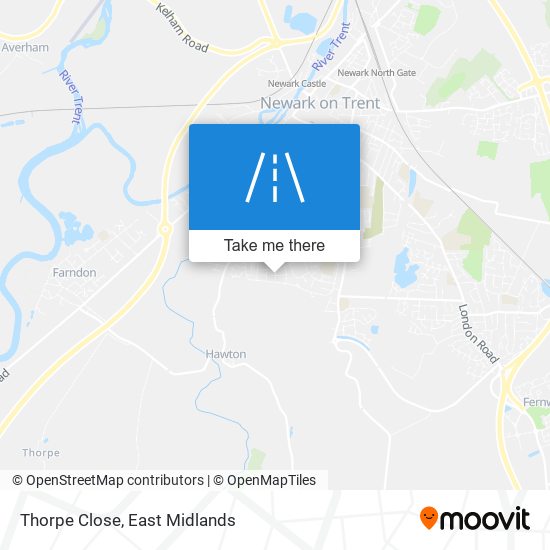 Thorpe Close map