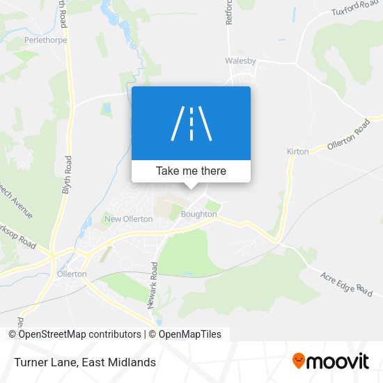 Turner Lane map