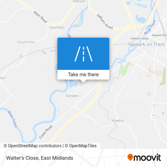 Walter's Close map