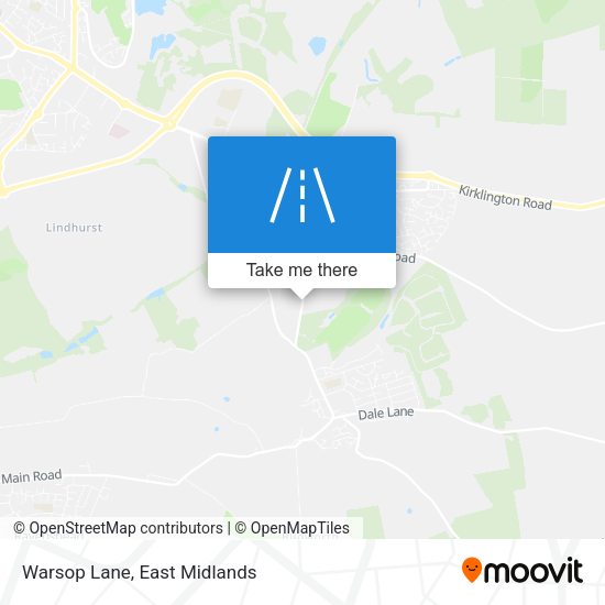 Warsop Lane map