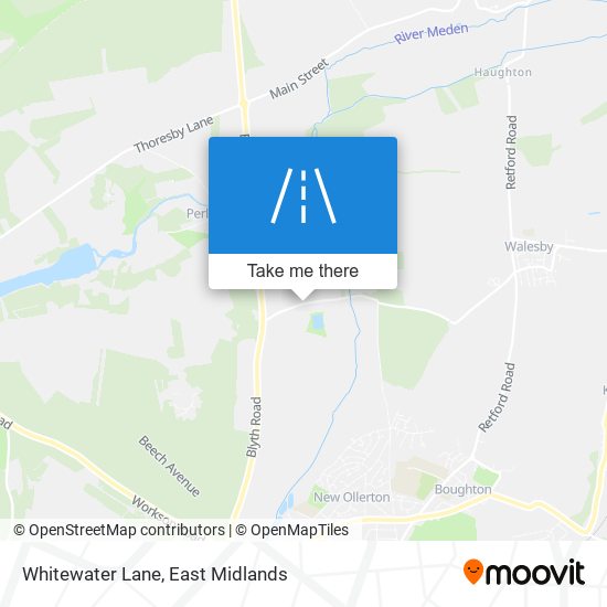 Whitewater Lane map