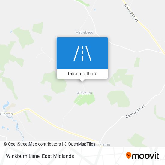 Winkburn Lane map