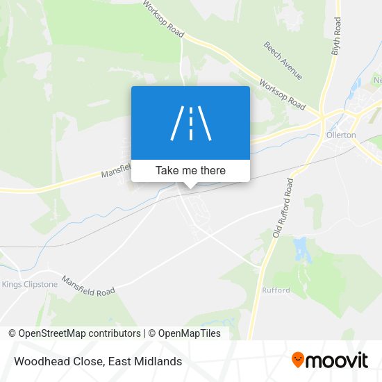 Woodhead Close map