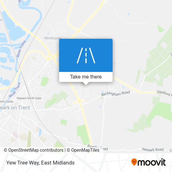 Yew Tree Way map