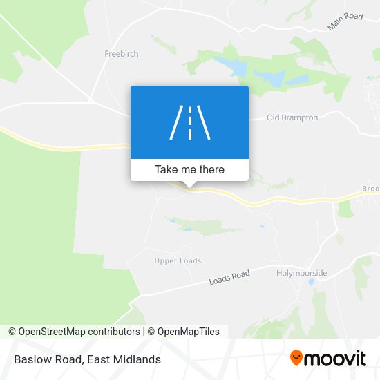 Baslow Road map