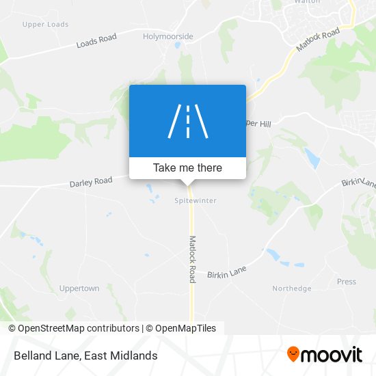 Belland Lane map