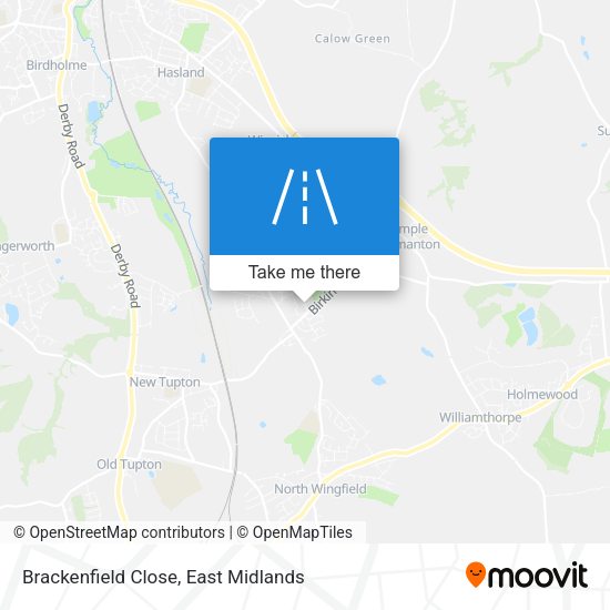 Brackenfield Close map