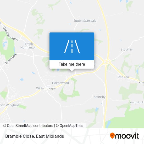 Bramble Close map