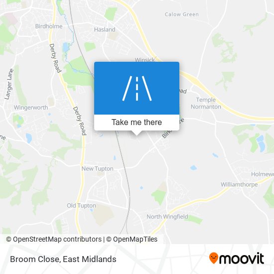 Broom Close map