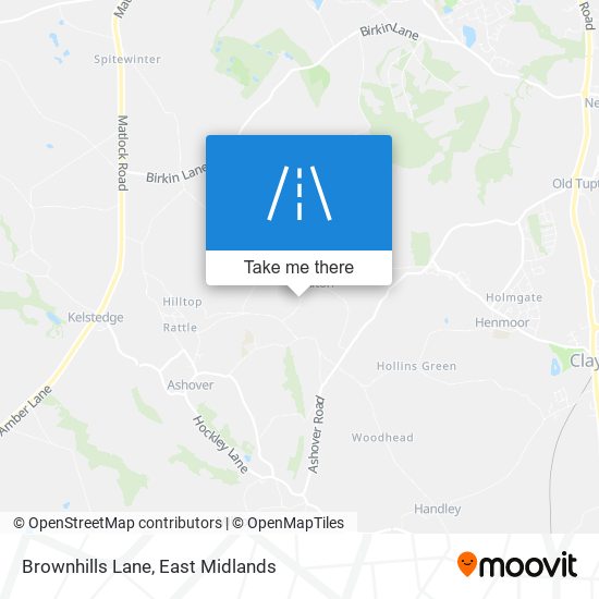 Brownhills Lane map