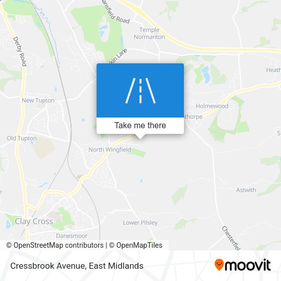 Cressbrook Avenue map