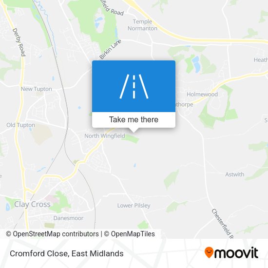 Cromford Close map