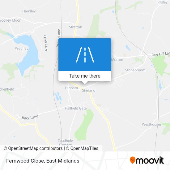 Fernwood Close map