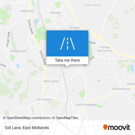 Gill Lane map