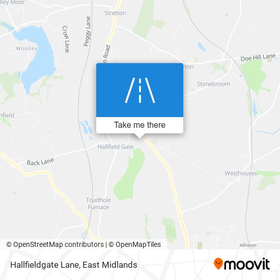 Hallfieldgate Lane map
