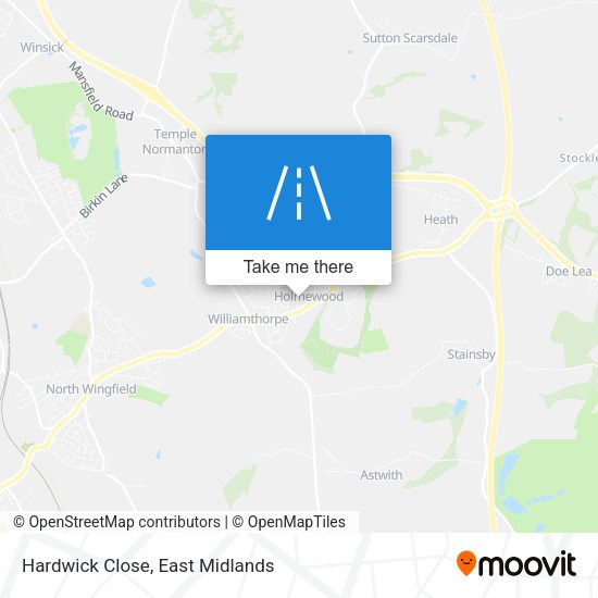 Hardwick Close map