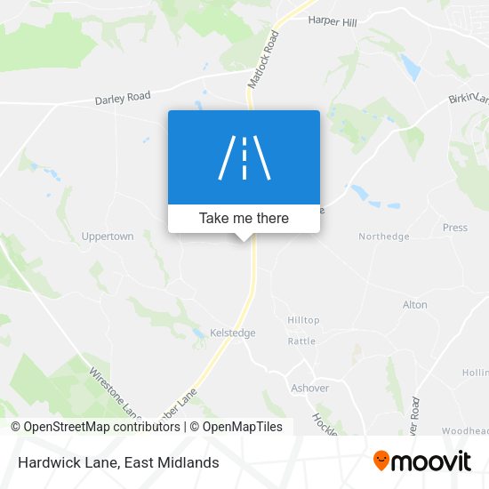 Hardwick Lane map