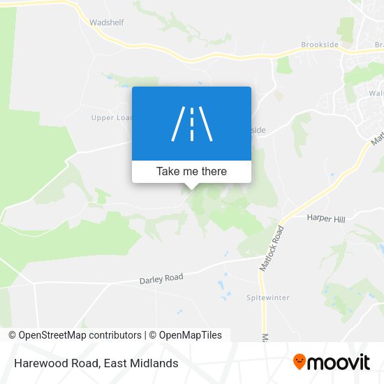 Harewood Road map