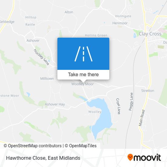Hawthorne Close map