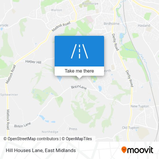 Hill Houses Lane map
