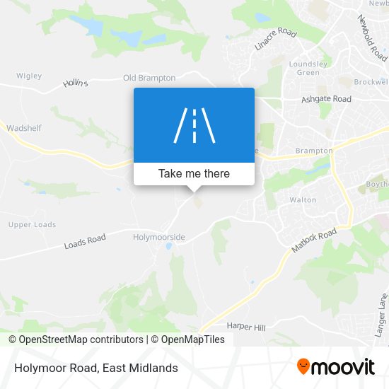 Holymoor Road map