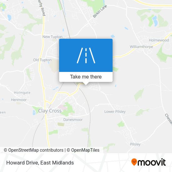 Howard Drive map