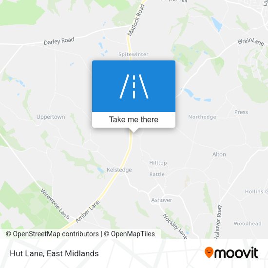 Hut Lane map
