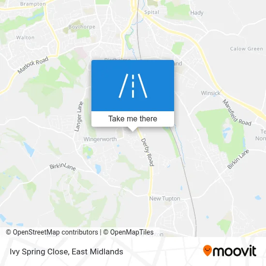 Ivy Spring Close map