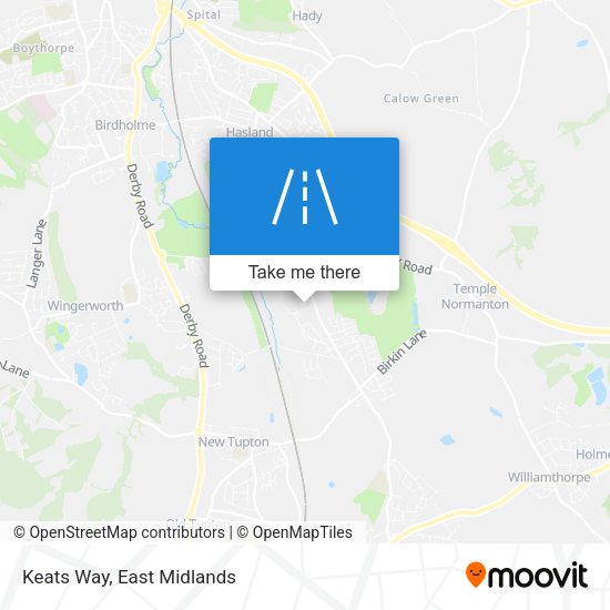 Keats Way map