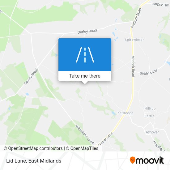 Lid Lane map