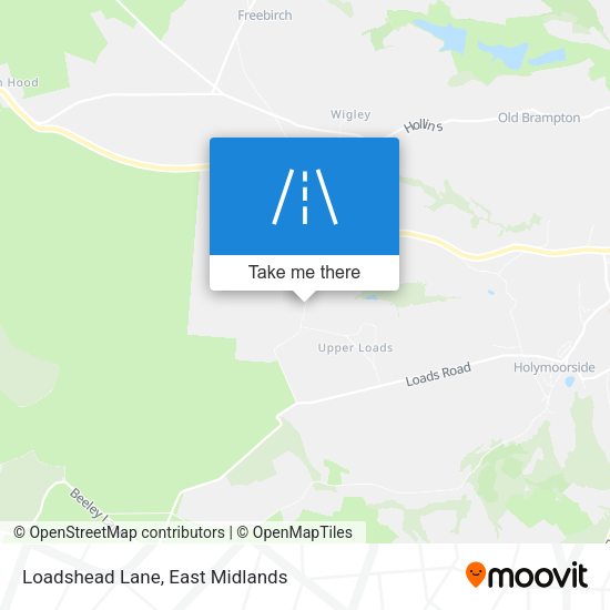 Loadshead Lane map