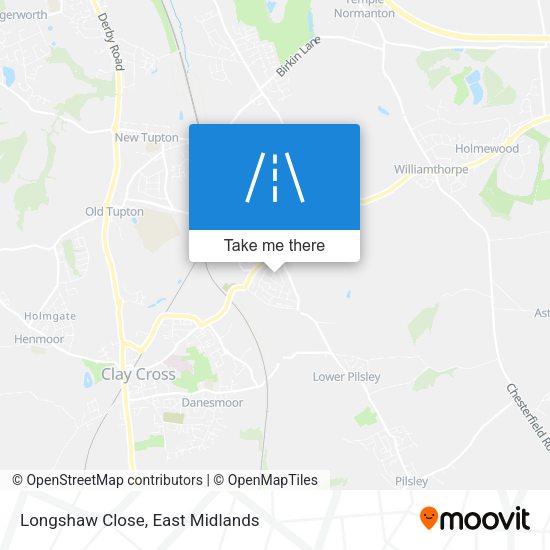 Longshaw Close map