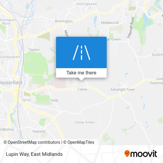 Lupin Way map