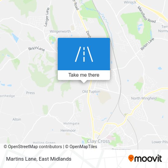 Martins Lane map