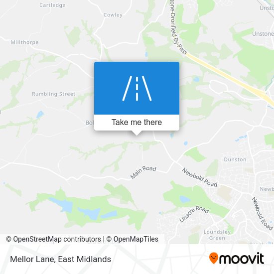 Mellor Lane map