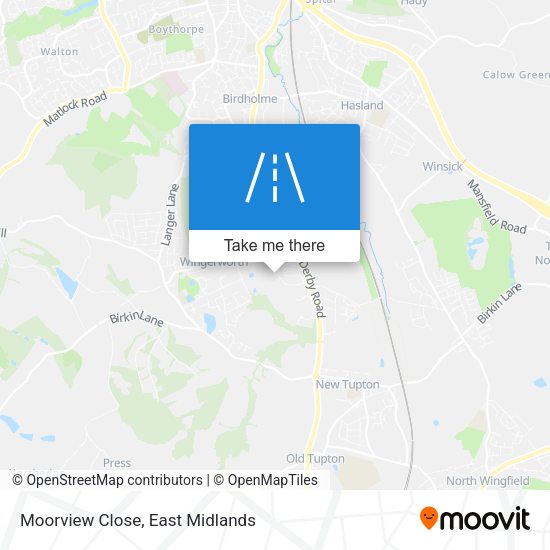 Moorview Close map