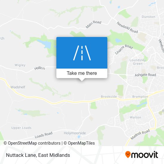 Nuttack Lane map