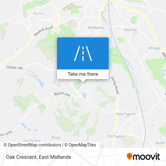 Oak Crescent map