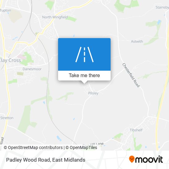 Padley Wood Road map
