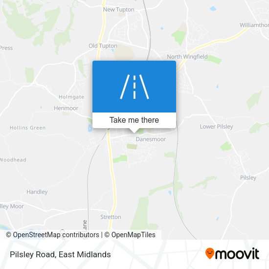 Pilsley Road map