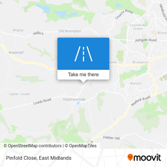 Pinfold Close map