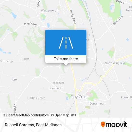 Russell Gardens map