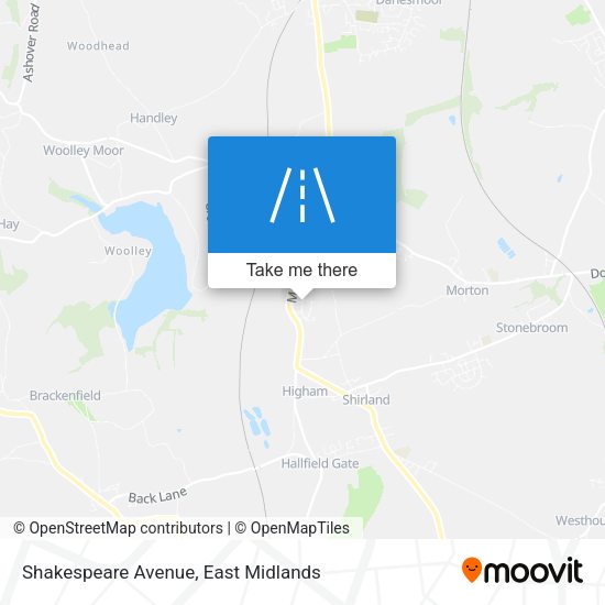 Shakespeare Avenue map