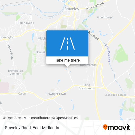 Staveley Road map