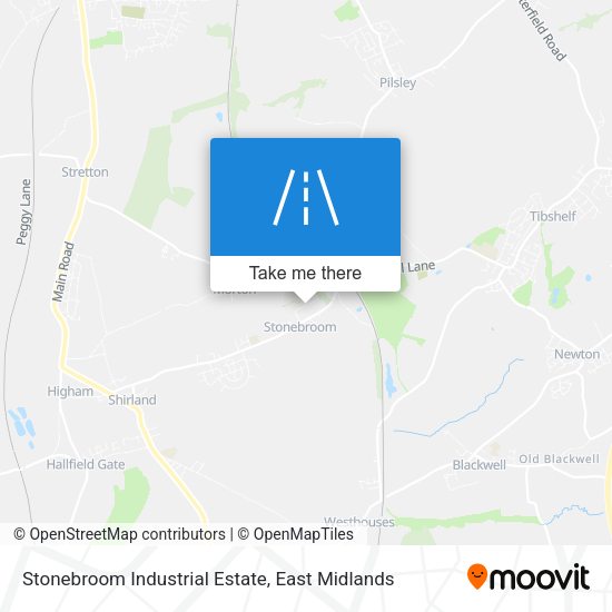 Stonebroom Industrial Estate map
