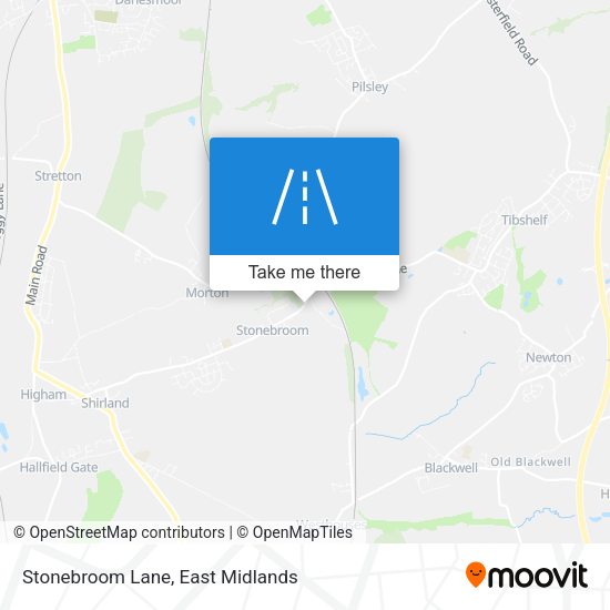 Stonebroom Lane map
