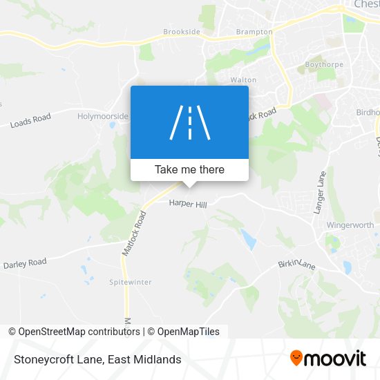 Stoneycroft Lane map